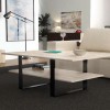 Tavolino da salotto in legno design industriale modello Neda Totò Piccinni