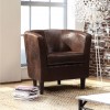 poltrona design vintage in similpelle imbottita 