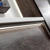 set bagno sospeso con cassetto e due ante design moderno dettaglio led modello Vulcano Totò Piccinni