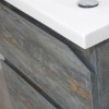 set bagno sospeso design moderno con led dettaglio lavabo