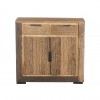 Vista frontale Credenza design  in legno di Deriva con 2 ante e 2 cassetti modello Duna Totò Piccinni
