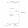 Specifica dimensioni pensile sospeso parete tv 240 2 ante 2 ribalte e cubi in legno bianco laccato/rovere riviera modello Orbis Totò Piccinni