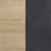 Specifica colore Pensile da parete in legno colore "Rovere/Grigio Antracite" 1 anta e 1 vano modello Nova Totò Piccinni