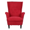 poltroncina Lilibet di Totò Piccinni stile vintage colore rosso, design tipo poltrone ikea strandmon