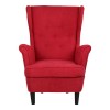 poltroncina Lilibet di Totò Piccinni stile vintage colore rosso, design tipo poltrone ikea strandmon