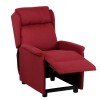 Poltroncina reclinata manuale sistema push back colore Bordeaux - CADICE Totò Piccinni