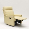 Poltrona reclinabile manuale in similpelle colore "beige" modello Aurora Totò Piccinni