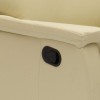 Dettaglio Poltrona reclinabile manuale in similpelle colore "beige" modello Aurora Totò Piccinni