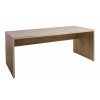 Vista diagonale Scrivania da ufficio in legno colore Rovere Artisan modello Alba Totò Piccinni
