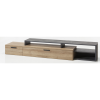 Mobile porta tv moderno in legno colore "Rovere/Grigio Antracite" 1 cassetto, 3 vani e 1 ribalta modello Nove Totò Piccinni