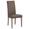 sedia imbottita in similpelle struttura in gambe e legno