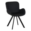 poltroncina in similpelle con gambe in metallo 