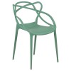 sedie moderne design in polipropilene con braccioli verde - Totò Piccinni Infinity
