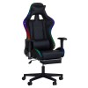 sedia gaming con led rgb vista diagonale