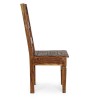 Lato di una sedia in stile rustico campagnolo in legno di acacia indiana Chateaux Bizzotto