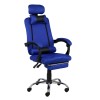 sedia ufficio girevole blu vista diagonale