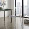 sedia trasparente kristal in policarbonato, designo moderno totò piccinni