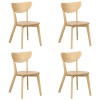 set 4 pezzi sedia in legno pregiato 