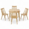 Set pranzo in legno massello con tavolo maddalena e 4 sedie basento Totò Piccinni