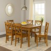 set tavolo in legno teo 110 e 6 sedie creta noce