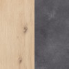 Specifica colore Scrivania ufficio in legno colore "Rovere Artisan/Cemento" 1 cassetto e 1 anta modello Sylva Totò Piccinni