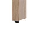 Dettaglio Scrivania in legno colore "Rovere Artisan/Cemento" 1 cassetto e 1 anta modello Sylva Totò Piccinni