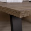 Dettaglio Scrivania da ufficio in legno colore "Noce Brera/Nero Chalet" 3 cassetti e 2 vani modello Bali Totò Piccinni