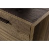 Dettaglio Scrivania da ufficio in legno colore "Noce Brera/Nero Chalet" 3 cassetti e 2 vani modello Bali Totò Piccinni