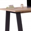 Dettaglio Scrivania da computer in legno colore Rovere Artisan con cassettiera 3 cassetti e 2 vani modello Alba Totò Piccinni