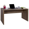 Vista diagonale Scrivania ufficio in legno colore Noce Brera modello Bali Totò Piccinni