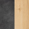 Specifica colore Scrivania angolare moderna in legno colore "Rovere/Cemento" modello Sydney Totò Piccinni