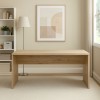 Vista ambientata Scrivania da ufficio in legno colore Rovere Artisan modello Alba Totò Piccinni