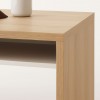 Dettaglio Scrivania da ufficio colore "Rovere Miele/Bianco Laccato" 1 cassetto, 1 vano e 1 anta modello Orbita Totò Piccinni