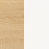 Specifica colore Scrivania da ufficio colore "Rovere Miele/Bianco Laccato" 1 cassetto, 1 vano e 1 anta modello Orbita Totò Piccinni