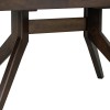 Dettaglio gambe Tavolo allungabile in legno massello noce scuro modello Tonale Totò Piccinni