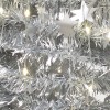albero di natale argento scintillante
