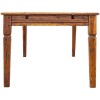 Lato di un tavolo allungabile in legno massello di acacia indiana stile rustico campagnolo Chateaux Bizzotto