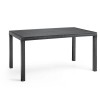 tavolo huston 150x90 del set pranzo con 6 sedie indiana con braccioli in polipropilene 