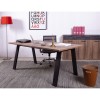 Vista ambientata Scrivania per computer in legno colore Noce Brera modello Bali Totò Piccinni