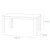 Specifica dimensioni Tavolo in legno colore "Rovere/Grigio Antracite" modello Nova Totò Piccinni