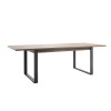 Console allungabile colore Noce Brera con gambe nere modello Celestia Totò Piccinni
