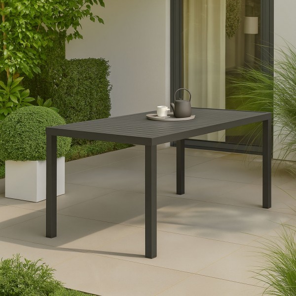 tavolo rettangolare design mdoerno in alluminio