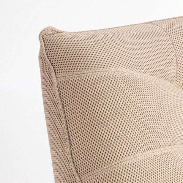 Dettaglio Poltrona Girevole in tessuto colore "avorio" modello Gitta Bizzotto