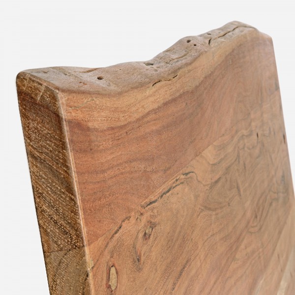 Dettaglio Letto Matrimoniale in legno con gambe in acciaio modello Aron Totò Piccinni