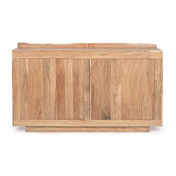 Vista da dietro Cassettiera in legno con 6 cassetti modello Aron Bizzotto