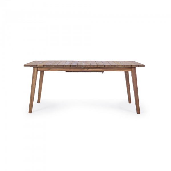Vista frontale Tavolo allungabile 180/240in legno D'Acacia modello Varsavia Totò Piccinni