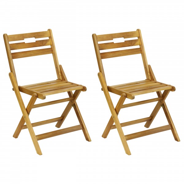 Sedia pieghevole in legno D'Acacia per esterno da giardino Totò Piccinni