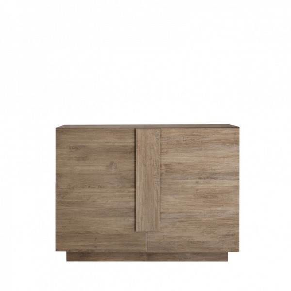 vista frontale Madia in legno 2 ante colore "rovere mercure" modello Juno Totò Piccinni