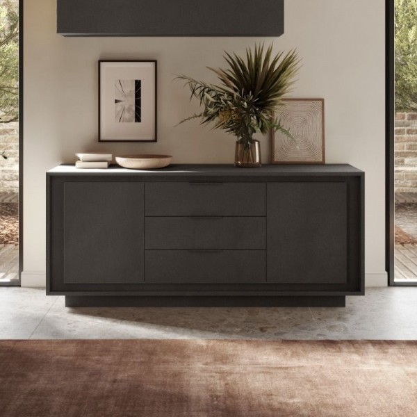 Totò Piccinni Madia In Legno Multicolor 120x40x74,5h Cm - 2 Ante E 3 Cassetti, Stile Moderno