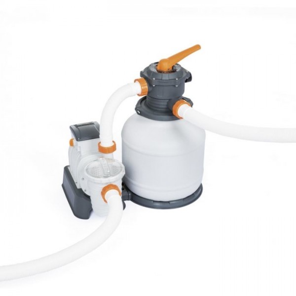 Piscina Fuori terra rettangolare, Power Steel colore Grigio Chiaro modello Bestway Totò Piccinni